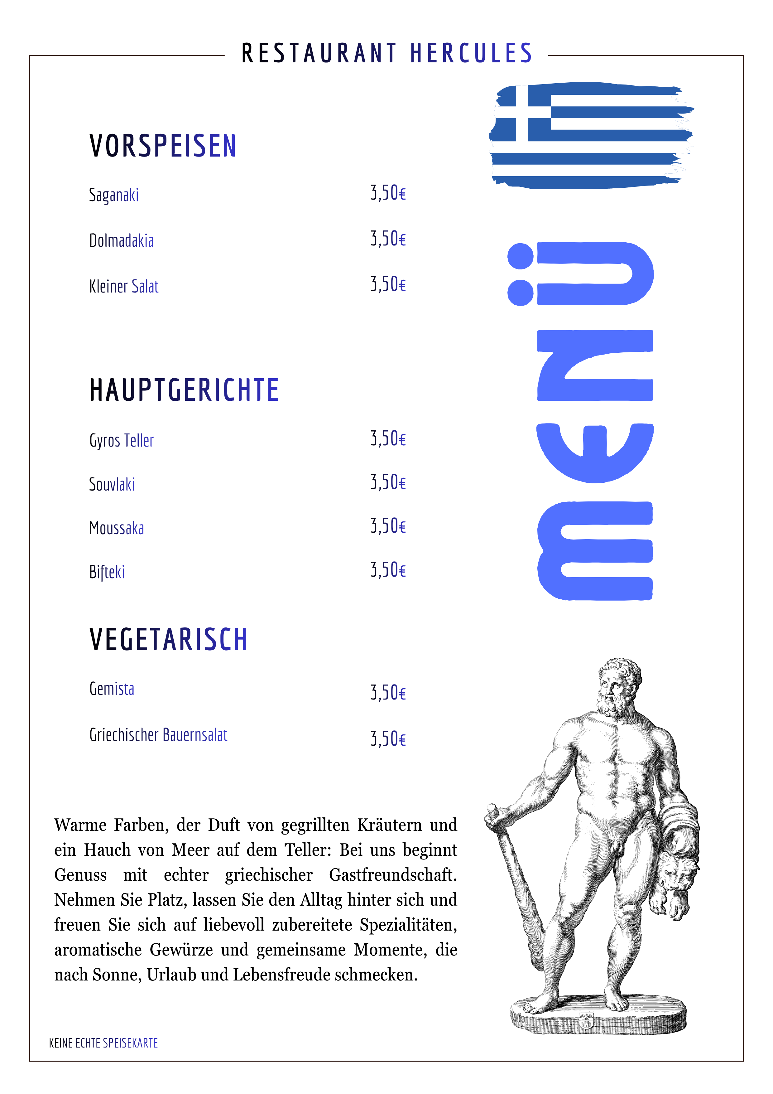 Speisekarte Seite 2